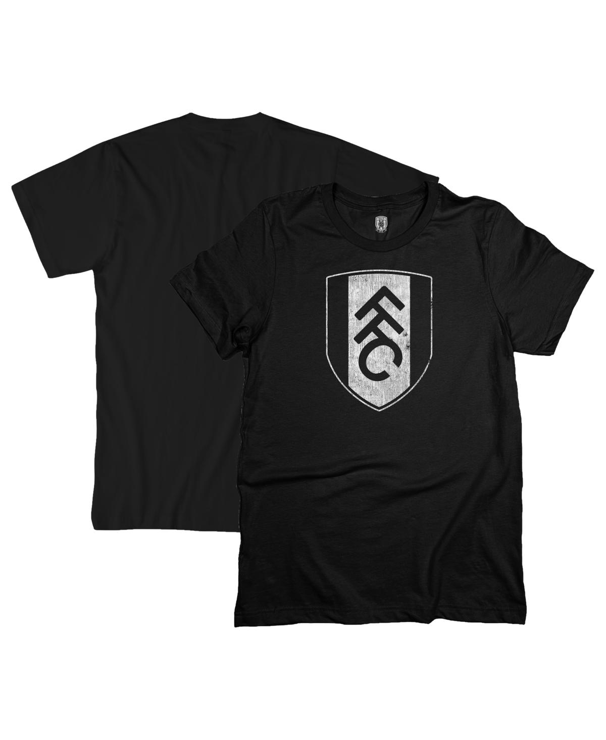 1863fc Men's Black Fulham Mono Badge T-shirt In Black