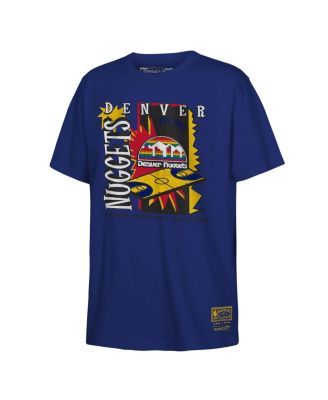 Mitchell & Ness - Big Boys and Girls Royal Denver Nuggets Retro '90s Poster T-Shirt