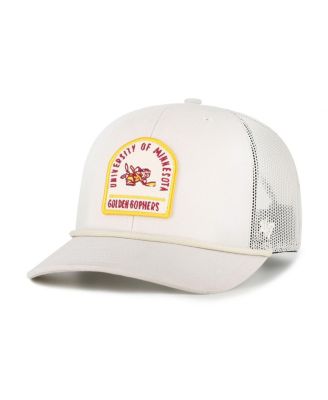 '47 Brand - Men's and Women's ' Cream Minnesota Golden Gophers Core Inline Gravestone Adjustable Trucker Hat