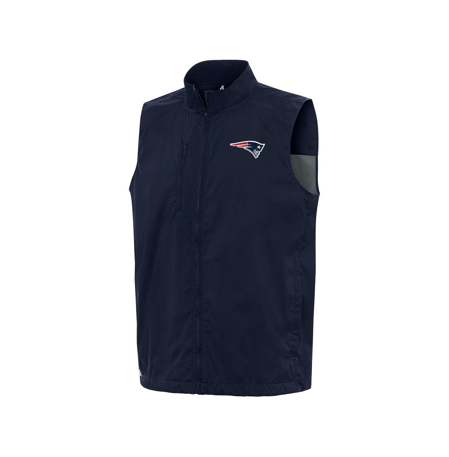 Мужской жилет Antigua Navy New England Patriots Brisk Full-Zip Vest — фото 1