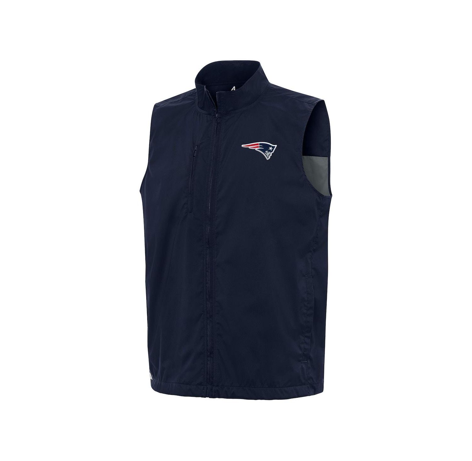 Men's Navy New England Patriots Brisk Full-Zip Vest
