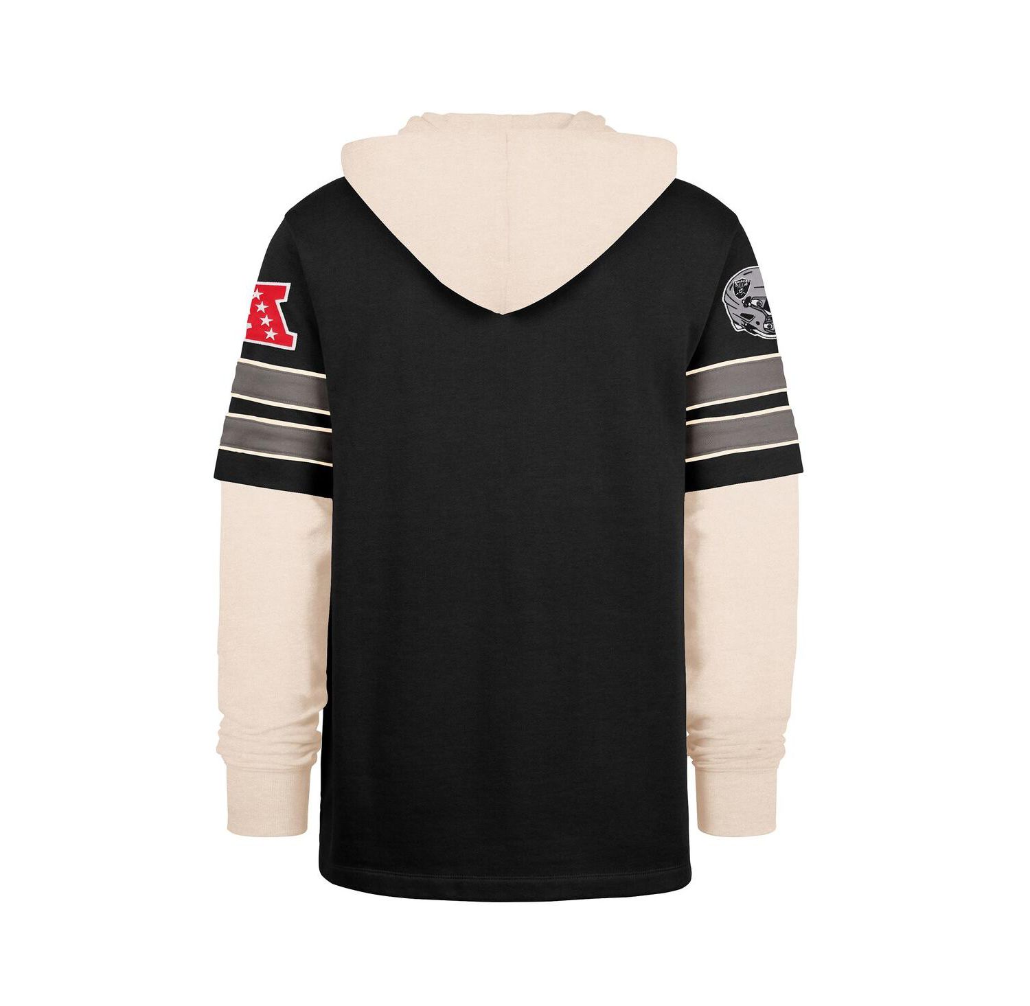 Men's Black Las Vegas Raiders Split Zone Cornerback Duo Hoodie