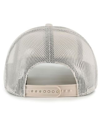 Men's and Women's Cream Ole Miss Rebels Core Inline Gravestone Adjustable Trucker Hat