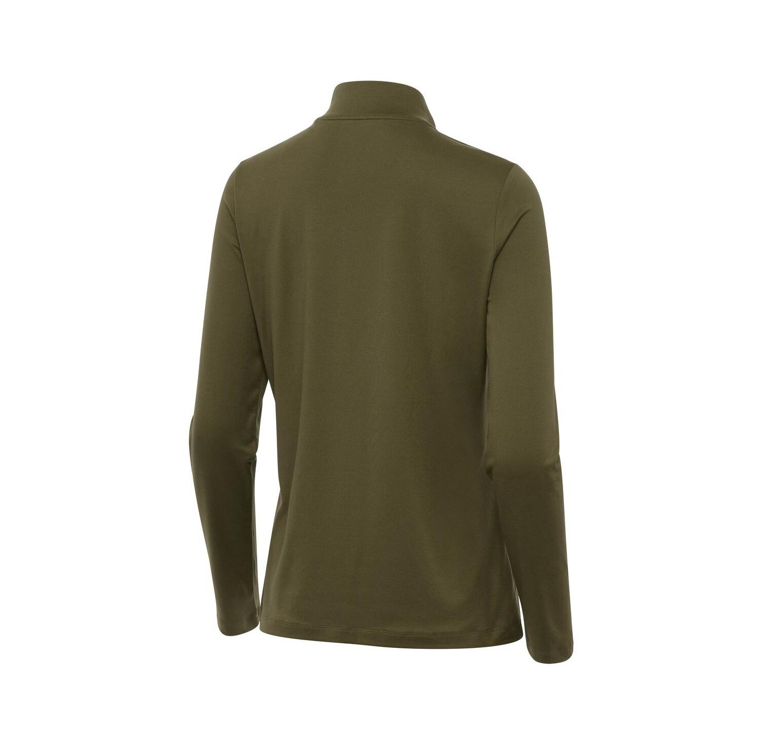 Women's Olive Ohio State Buckeyes Reprocess Quarter-Zip Top
