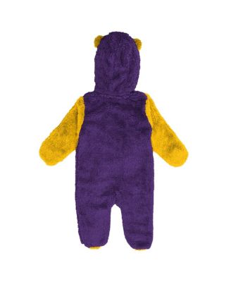 Baby Boys and Girls Purple Minnesota Vikings Stay Napping Fleece Bunting Full-Zip Sleeper