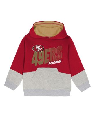 Toddler 2-Piece Scarlet San Francisco 49ers Lineman Fleece Hoodie and Pants Set