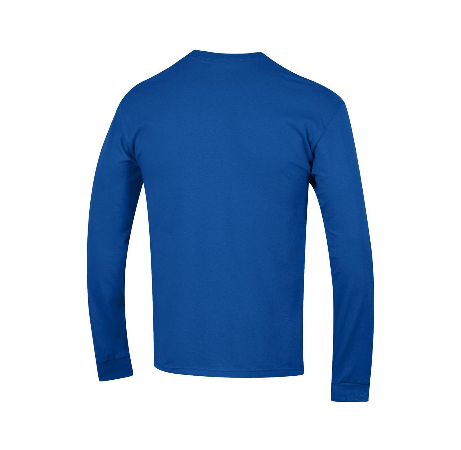 Men's Royal Duke Blue Devils Arch Over Logo 2-Hit Long Sleeve T-Shirt
