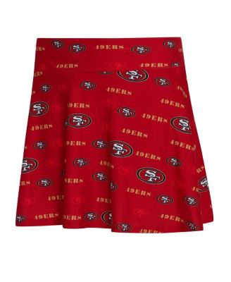 Women's Scarlet San Francisco 49ers Mosaic Allover Print Skort