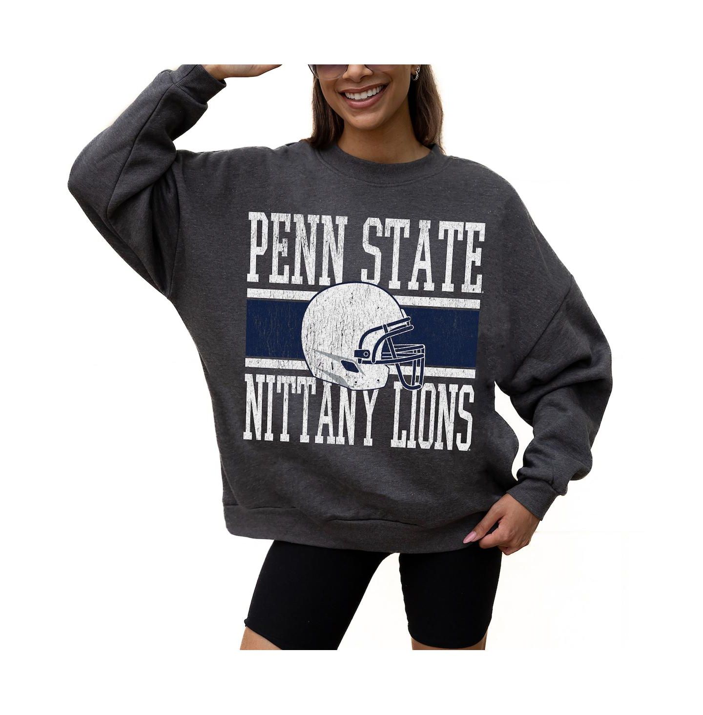 Женская толстовка Gameday Couture Charcoal Penn State Nittany Lions Premium Fleece Pullover — фото 1