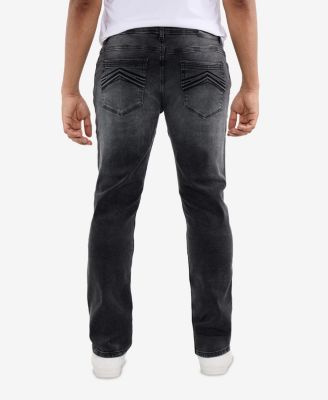 Men's Slim Fit Silicone Back Pocket Jeans