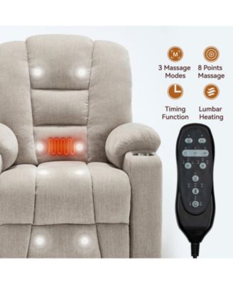 Large Power Lift Chair Recliner with Massage and Heat for Elderly