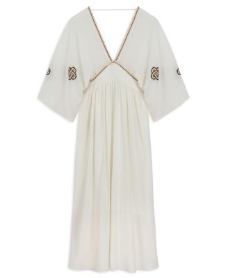 Women's Maxi Dress with Embroidery Details