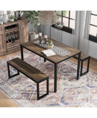 Caritina Wood 3-Piece Counter Height Dining Set