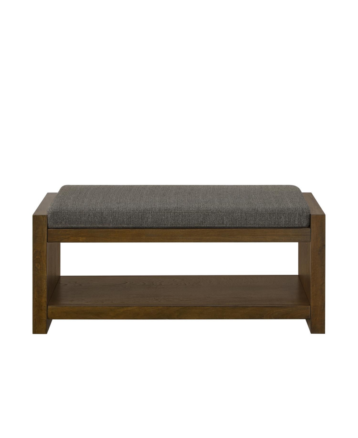 Streamdale Furniture 40" Accent Bench with Shoe Rack Granite