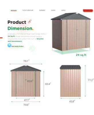 7'x7' Outdoor Storage Shed