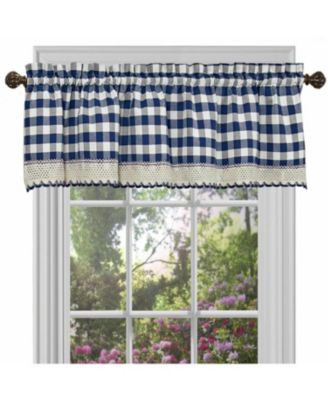 Country Plaid Window Valance Treatment