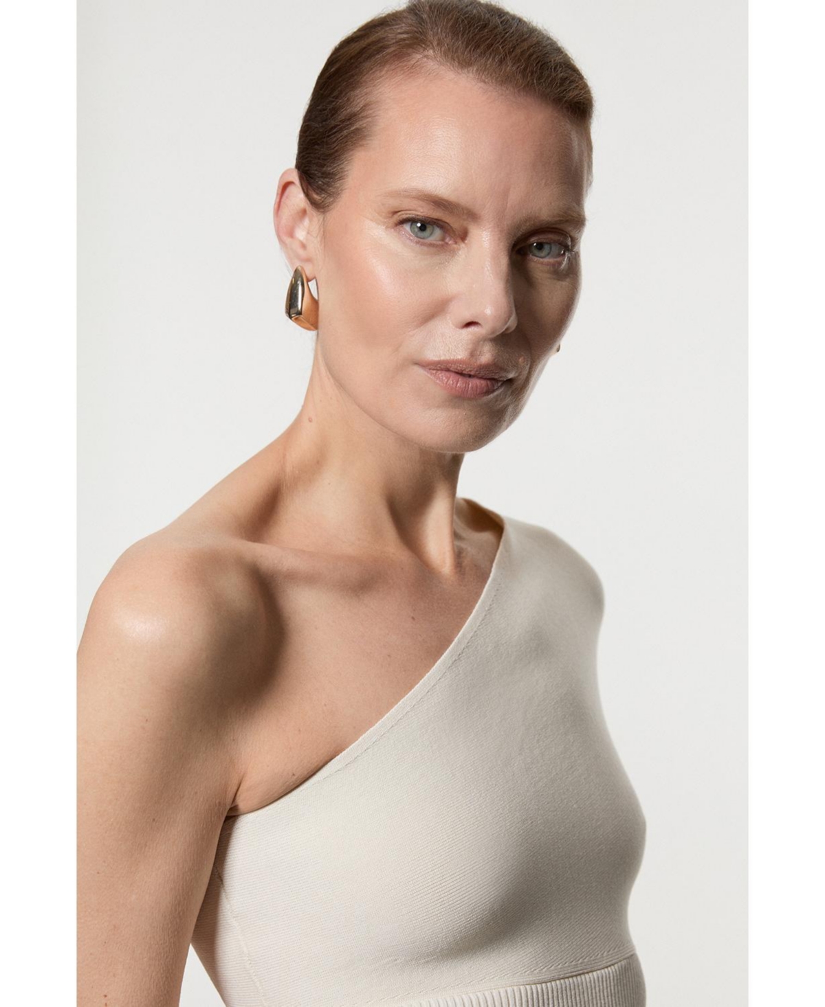 Karen Millen Women's Knitted One Shoulder Top