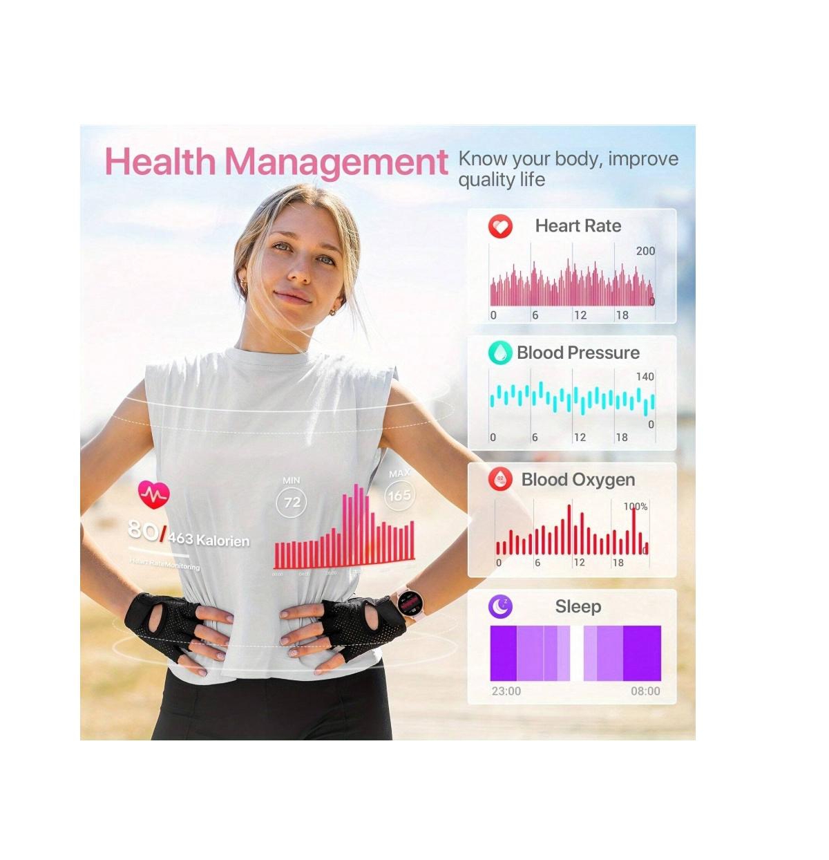 Ruxing Smart Smart Watch Gift For Women, 1.39-Inch Full Touch Screen, Smart Call Watch With Answer And Make Call For Ios And Android Phones, Message P