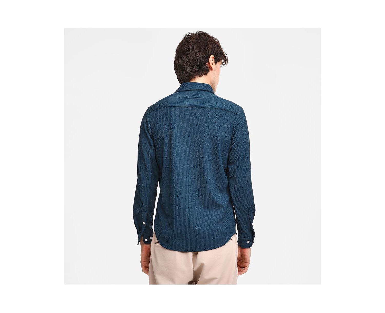 Men's Stripe-Creased Shirt