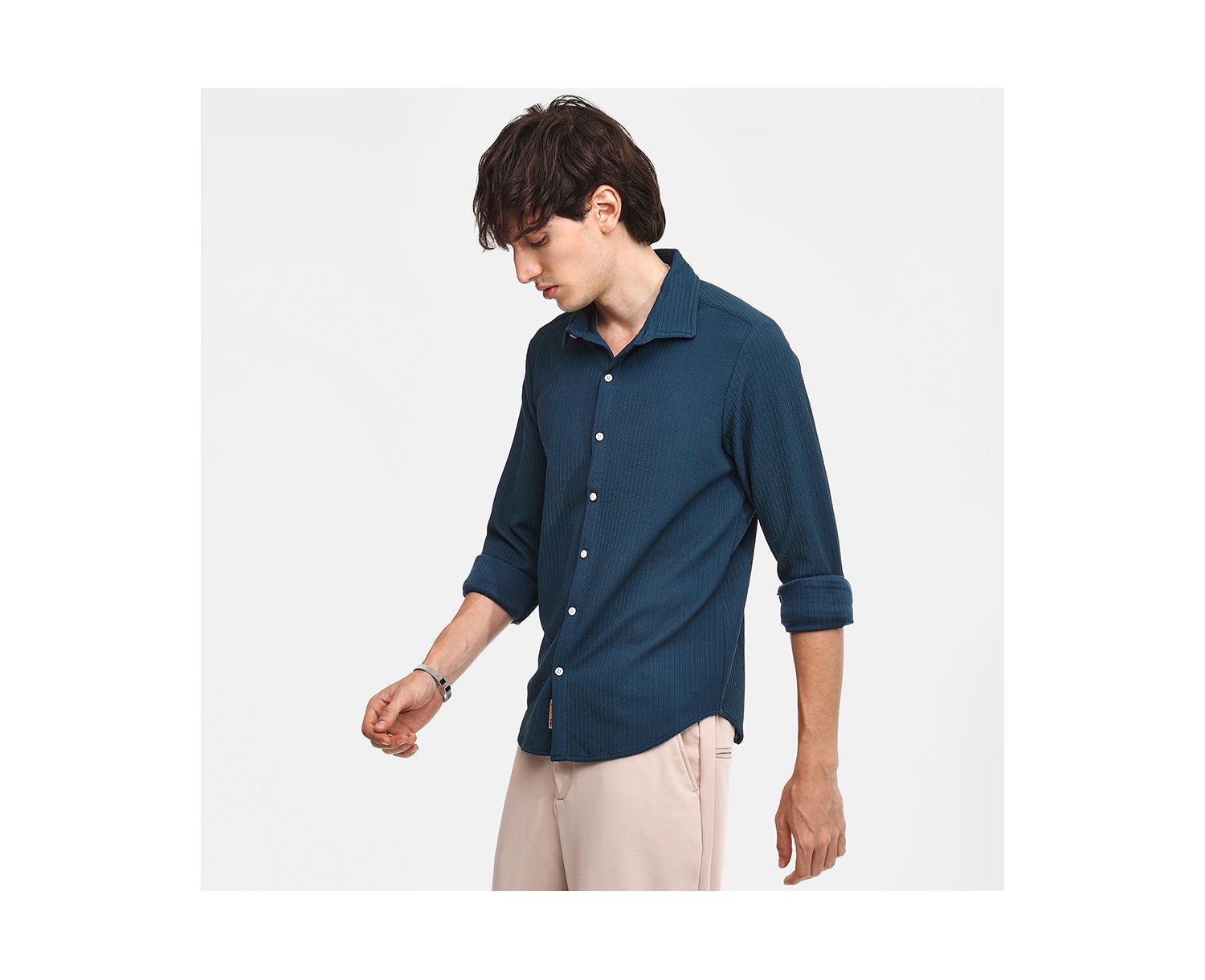 Men's Stripe-Creased Shirt