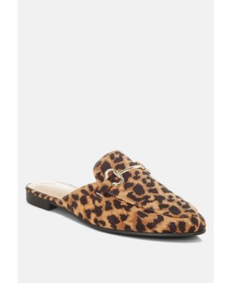 Womens Alpine Horsebit Detail Mules