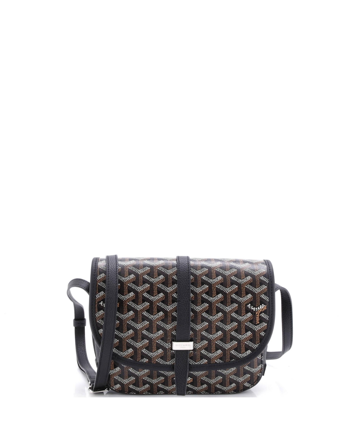 Pre-Owned Goyard Pm Belvedere Ii Messenger Bag Coated Canvas
