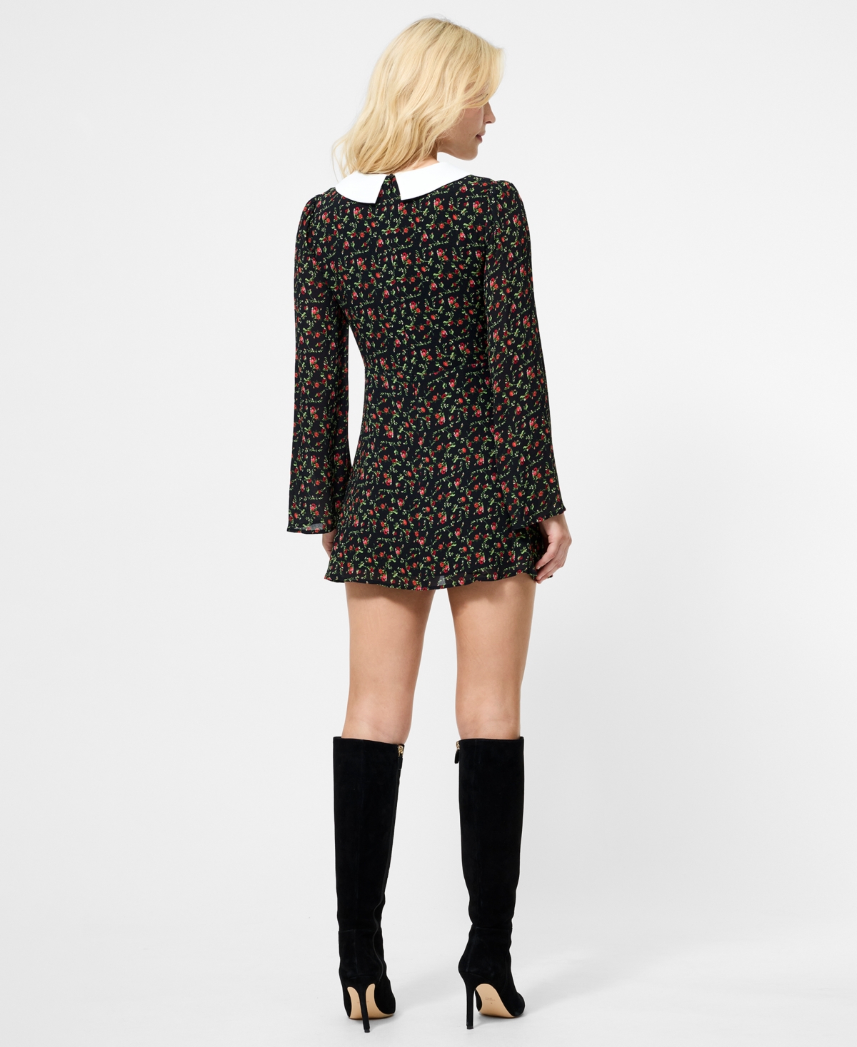 French Connection Women's Printed Long Sleeve Mini Dress