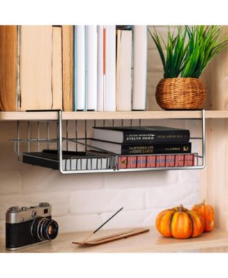 Under Cabinet Can Storage Shelf – Pantry Organizer with Divider for Canned Goods