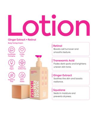 Ginger Extract + Tranexamic Acid + Retinol Body Toning Cream