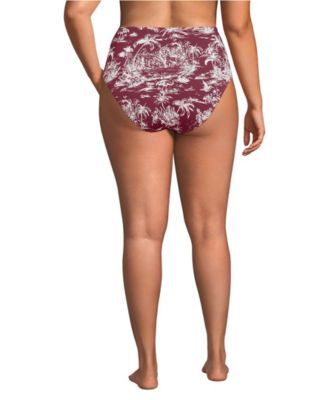 Plus Size Cheeky High Waisted Bikini Bottoms