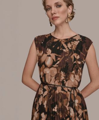 Women's Floral Belted Dress