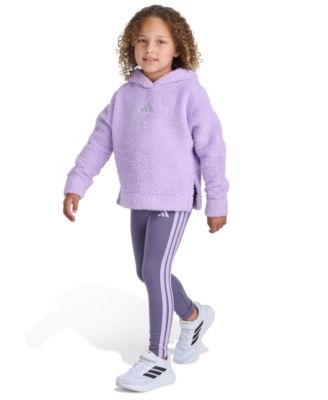 Toddler and Little Girls' 2T-7 Fleece Hoodie and Leggings, 2-Piece Set