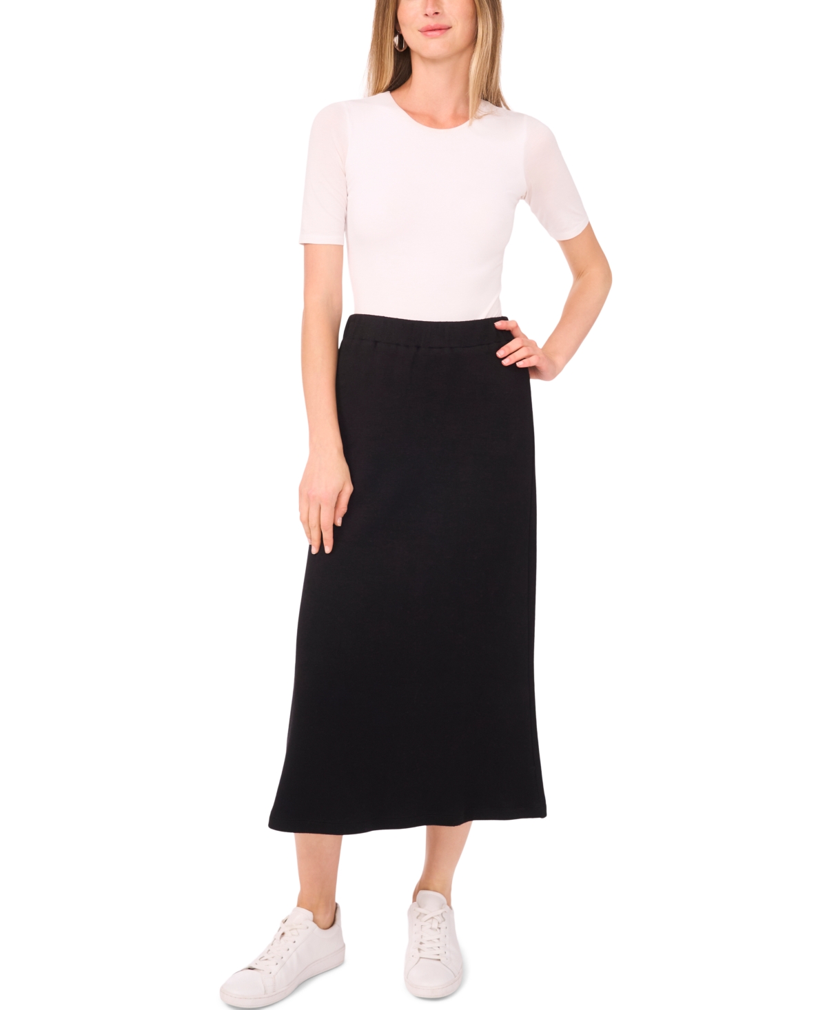 Vince Camuto Women's Knit Pull-on Maxi Skirt In Black