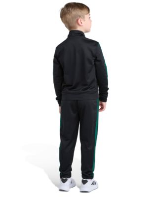 Toddler and Little Boys' 2T-7 Long Sleeve, Three Stripes Jacket and Jogger Pant, 2-Piece Set