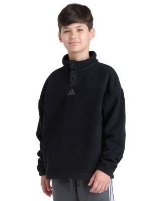 Big Boys' 8-20 Long Sleeve Winterized Snap Pullover