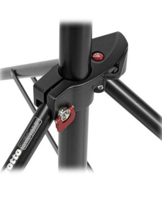 1052BAC 93" Air Cushioned Aluminum Compact Stand with 3-Sections & 2 Risers, Black - Pack of 3 Stands