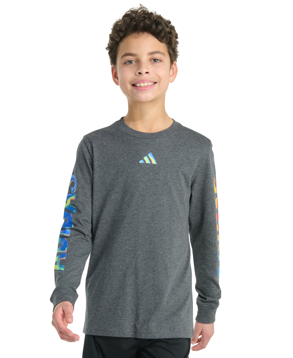 Adidas Big Boys Spectrum of Light Long Sleeve T-Shirt