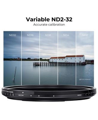 52mm Nano-X ND2-32 1-5 Stop Magnetic Variable Neutral Density Lens Filter