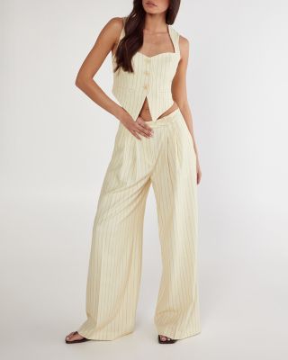 Women's Pinstripe Tailored Top