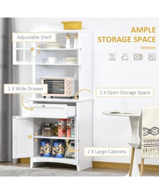 Adjustable Shelves Kitchen Storage Cabinet Space-Saving Solution for Organized Kitchens