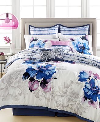 CLOSEOUT! Water Field 8-Piece Comforter Set, Created for Macy&#39;s - Bed in a Bag - Bed & Bath - Macy&#39;s