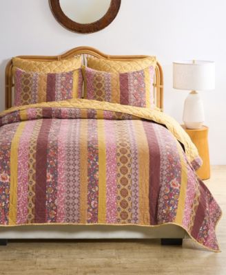 Marigold Vintage Boho 3-Pc. Quilt Set, King