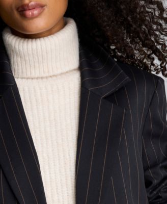 Women's Pinstripe Patch Pocket Jacket