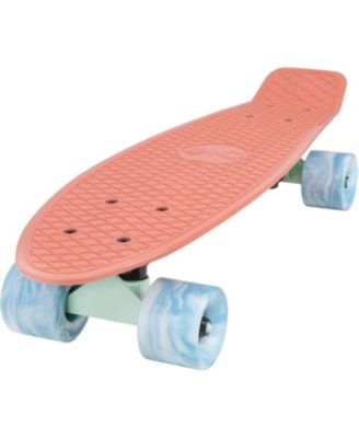 22 Inch Mini Cruiser Skateboard - OCEANIC with Swirl Wheels