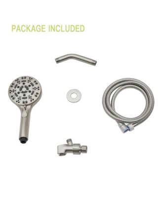 Multi Function Adjustable Hand Shower - 8-Function Hand Shower, Brushed Nickel