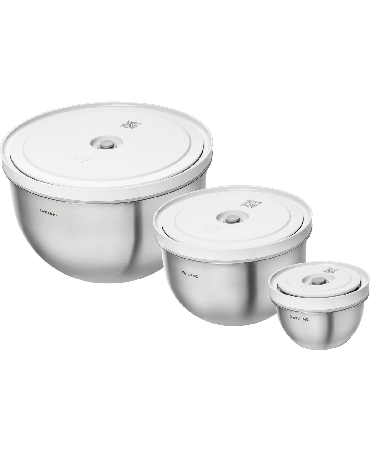 Zwilling Fresh Save 3-pc. Vacuum Bowl Set In Silver