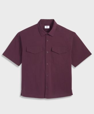 Men's Relaxed-Fit Patch Pocket Short-Sleeve Shirt, Macy's Exclusive