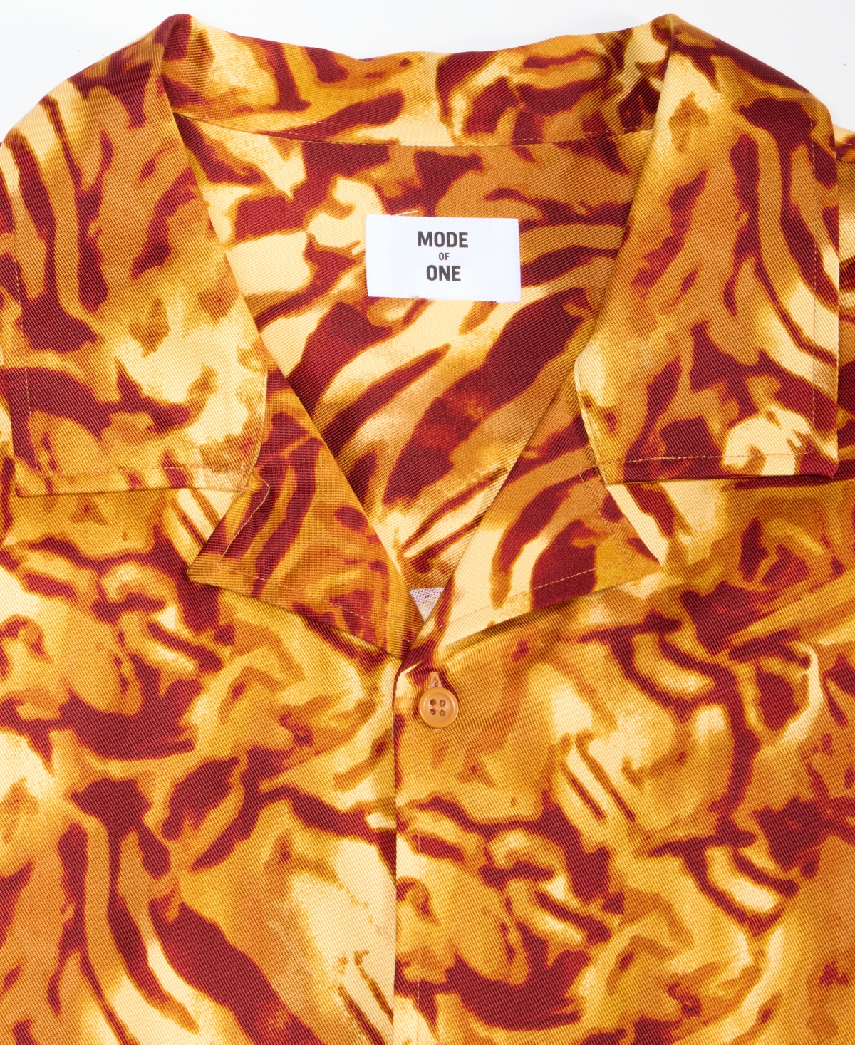 Mode of One Men's Relaxed-Fit Zebra Camp Shirt, Macy's Exclusive