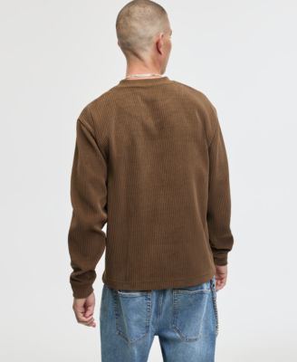 Men's Relaxed-Fit French Ribbed Sweater, Macy's Exclusive