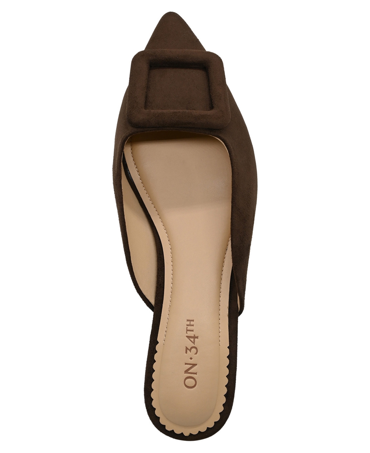 On 34th Women's Mabel Buckle Mules, Created For Macy's In Brown